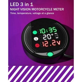 Digital Led Clock With Temperature