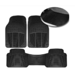 Universal PVC Car floor mat - black