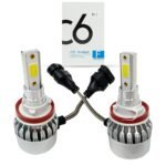 6000K COB C6 2x LED Headlamps