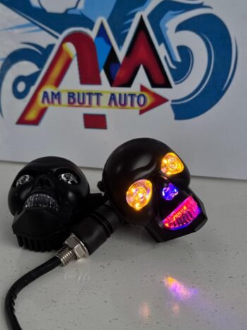 Bold Skull Head LED Motorcycle