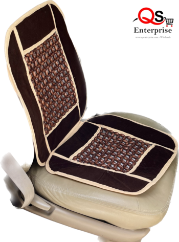 Wooden Beads Velvet Seats Cover