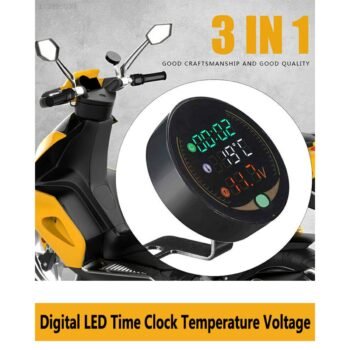 Digital Led Clock With Temperature