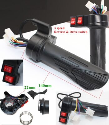 Electric bicycle throtle handle switches