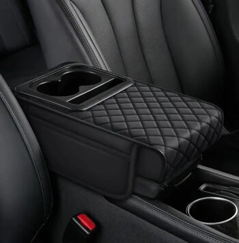 Car Arm Rest Cushion With Cup Holder